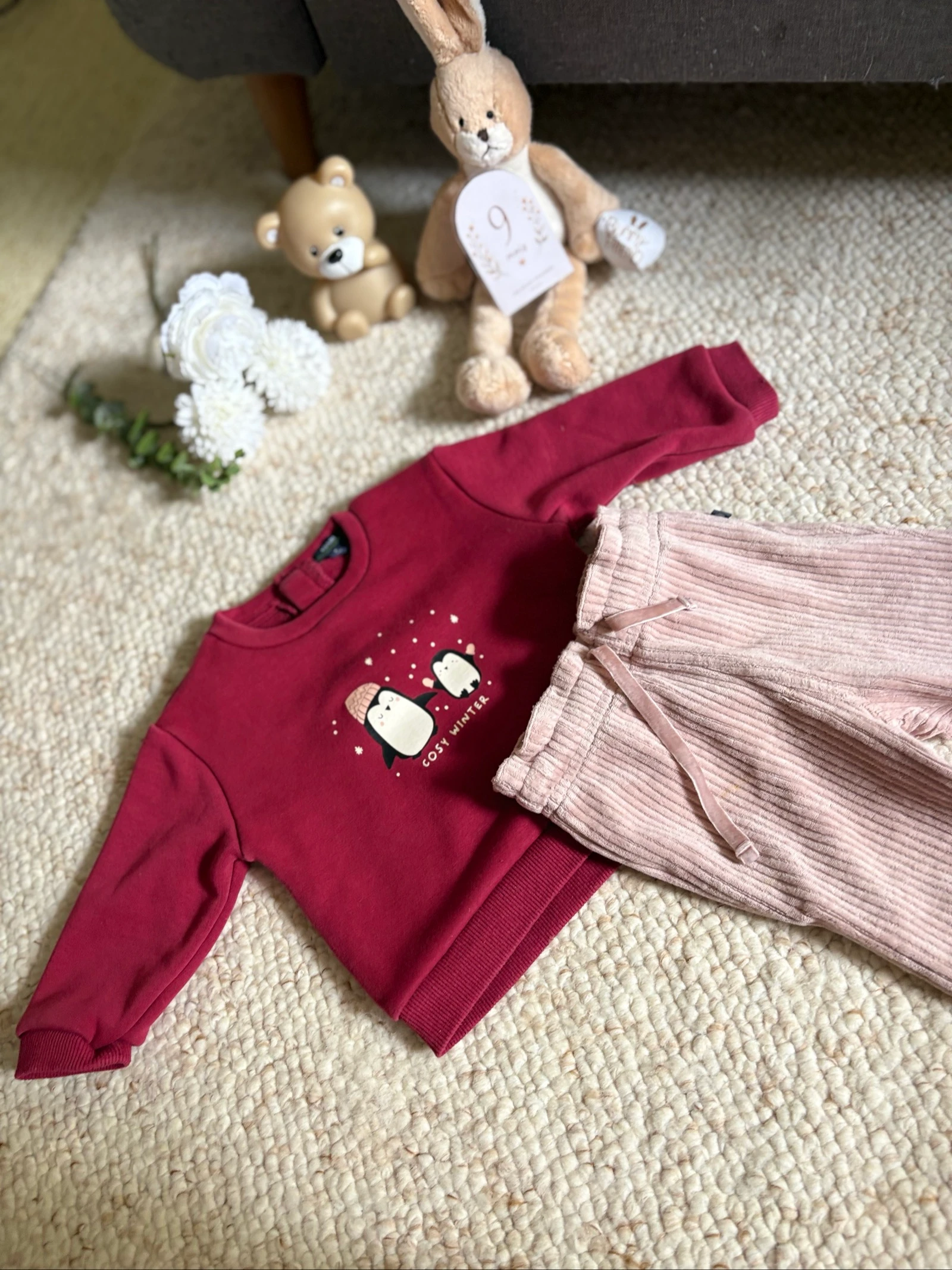 🎀 Conjunto cálido para niña – Talla 9 meses – photo 2